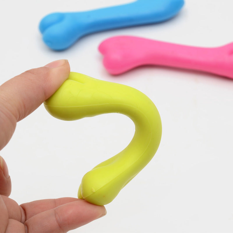 Bite-Proof Rubber Dog Bone – Fun Chew Toy