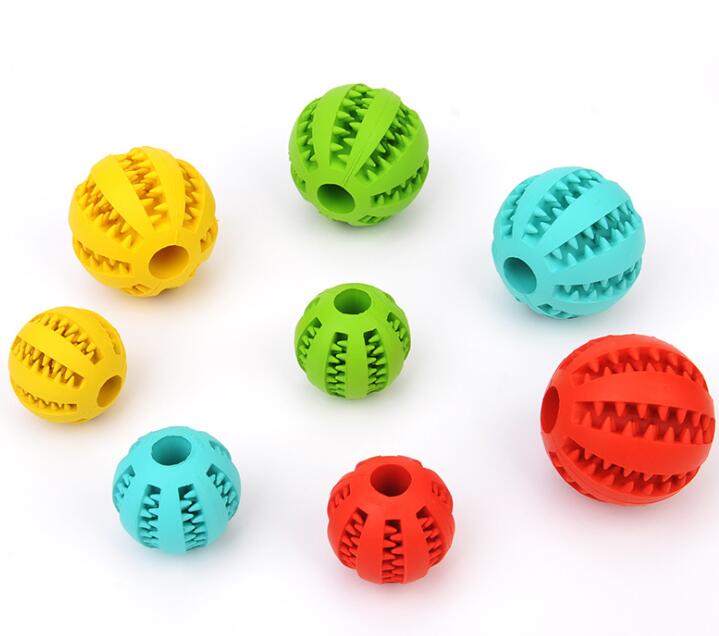 Rubber Dog Feeder Ball with Treat Storage