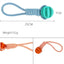 Rubber Interactive Dog Ball with Treat Release